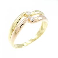 K18YG/K18PG ダイヤモンド リング 0.07CT