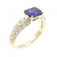 K18YG サファイヤ リング 0.98CT