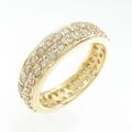 K18YG フルエタニティ ダイヤモンド リング 1.77CT