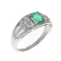 PT エメラルド リング 0.45CT