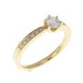 【リメイク】K18YG ダイヤモンドリング 0.279CT H SI1 GOOD