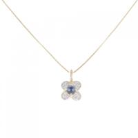 750YG/750WG/K18YG サファイヤ ネックレス