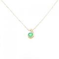 K18YG エメラルド ネックレス 0.20CT