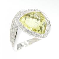 750WG クオーツ リング 5.01CT