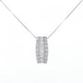 K18WG ダイヤモンド ネックレス 1.00CT