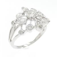 K18WG ダイヤモンド リング 0.76CT