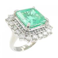 PT エメラルド リング 10.91CT