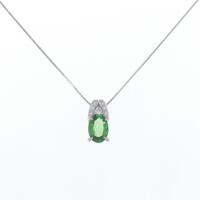 PT グリーンガーネット ネックレス 0.896CT