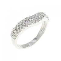 K18WG ダイヤモンド リング 0.3CT