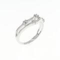 K18WG ダイヤモンド ピンキーリング 0.04CT