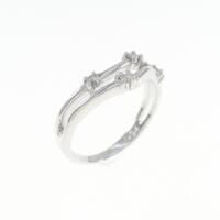 K18WG ダイヤモンド ピンキーリング 0.04CT