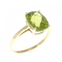 K18YG ペリドット リング 2.50CT