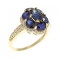K18YG サファイヤ リング 1.70CT