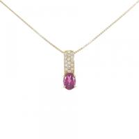 K18YG ルベライトトルマリン ネックレス 0.80CT