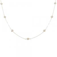 K18YG ダイヤモンド ネックレス 0.14CT