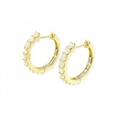 【新品】K18YG フープ ダイヤモンド ピアス 1.002CT