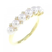 K18YG アコヤパール リング