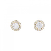 【リメイク】K18YG/ST ダイヤモンドピアス 0.263CT 0.279CT H VS1?2 GOOD