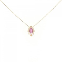 K18PG ルビー ネックレス 0.25CT