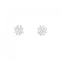 K18WG ダイヤモンド ピアス 0.06CT