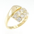 K18YG ダイヤモンド リング 0.70CT