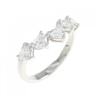 PT ハート ダイヤモンド リング 0.80CT