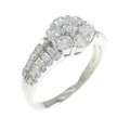 PT フラワー ダイヤモンド リング 1.00CT