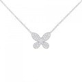 グラフ パヴェ バタフライ ミニ ネックレス
