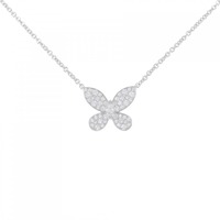 グラフ パヴェ バタフライ ミニ ネックレス