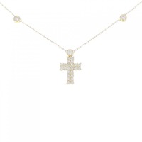 K18YG クロス ダイヤモンド ネックレス 0.82CT