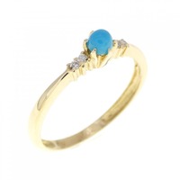 K18YG ターコイズ リング