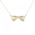 ミキモト K18YG リボン ネックレス