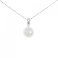 K18WG 白蝶パール ネックレス 13.4mm