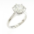 【リメイク】PT ダイヤモンド リング 2.123CT J I1 EXT