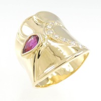 18KYG ルビー リング 0.49CT