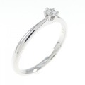 PT ソリティア ダイヤモンド リング 0.081CT