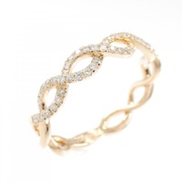 750PG ダイヤモンド リング 0.21CT