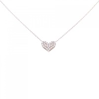K18PG ハート ダイヤモンド ネックレス 0.20CT