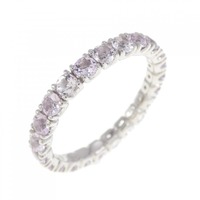 K18WG フルエタニティ インペリアルトパーズ リング