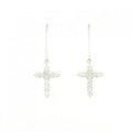 PT クロス ダイヤモンド ピアス 0.50CT