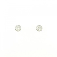 PT ソリティア ダイヤモンド ピアス 0.30CT
