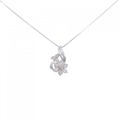 PT フラワー ダイヤモンド ネックレス 1.00CT