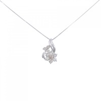 PT フラワー ダイヤモンド ネックレス 1.00CT