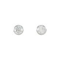【リメイク】PT/ST ダイヤモンド ピアス 0.316CT 0.330CT F SI2 Good
