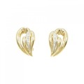 K18YG/PT ダイヤモンド ピアス/イヤリング 0.04CT