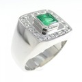 PT エメラルド リング 0.80CT
