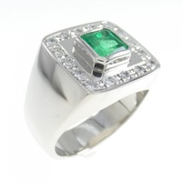 PT エメラルド リング 0.80CT