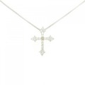 PT クロス ダイヤモンド ネックレス 0.03CT