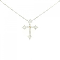 PT クロス ダイヤモンド ネックレス 0.03CT