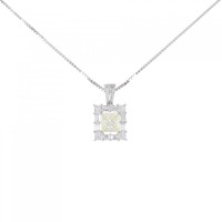 PT ダイヤモンド ネックレス 1.315CT VLY VS2 プリンセスカット